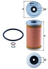 Ölfilter KNECHT OX 33D Filtereinsatz für MERCEDES KLASSE C123 S123 W460 W123 123
