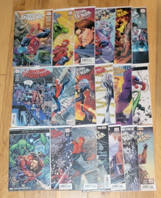 AMAZING SPIDER-MAN (2018) Lot - #1-16, 16.HU, 18, 18.HU Nick Spencer VF+/NM