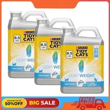 3 Pack Purina Tidy LightWeight Clumping Cat Litter, Glade Clear Spring, 8.5lb