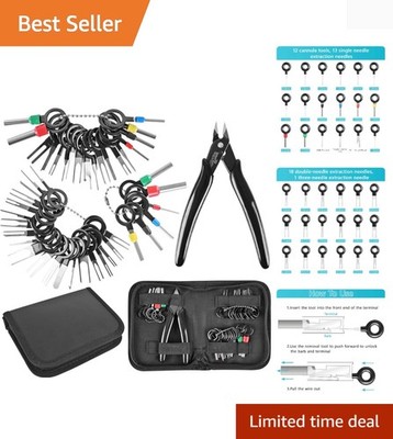 Compact 45-Piece Pin Removal Tool Kit for Effortless Electrical Connections