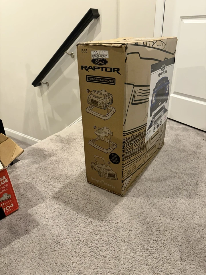 Andador de bebé infantil Ford F-150 Bright Starts 4 en 1 con volante extraíble Foto 3 de 4