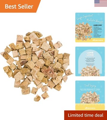 Freeze-Dried Lamb Liver Training Treats - 1LB for Dogs & Cats of All Breeds