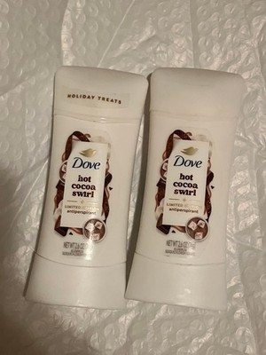Dove Holiday  Antiperspirant DeodorantHot Cocoa Swirl 2.6 oz Lot Of 2