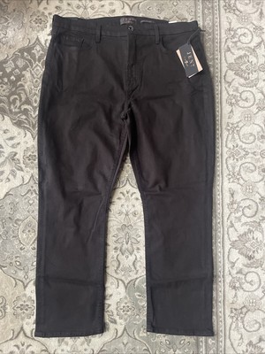 Jen7 by 7 for All Mankind Women's Zip-Front Crop Skinny Jeans Pant Black Size 18