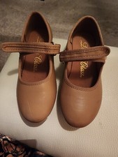 Ballet tap shoes gilrs  color beige , size 10
