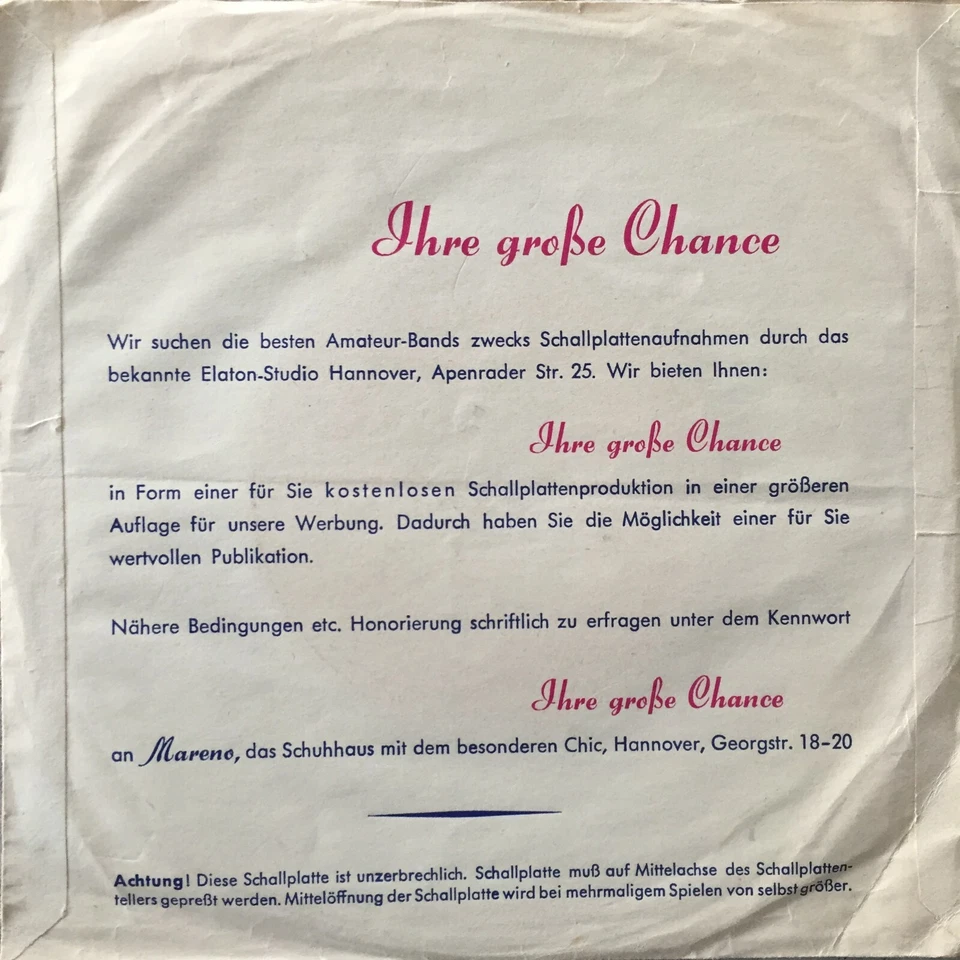 Hagenband: Cha-Cha di Morro / Dopo Sky (Schuhhaus Mareno Werbeflex Elaton / NM) - Bild 2 von 3