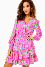 NWT LILLY PULITZER CRISTIANA STRETCH DRESS SIZE 10 MOMS THE WORD AMETHYST 228