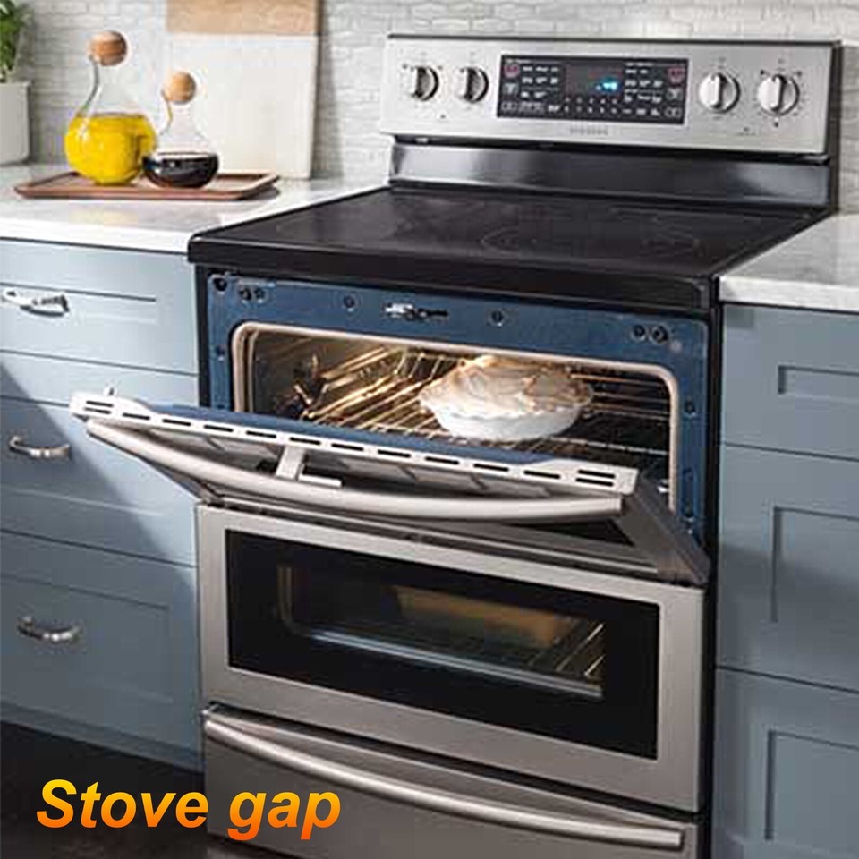 Stove Gap Covers Kitchen Stove Gap Filler Aluminum Oven Gap Cover 23.62" Silver eBay