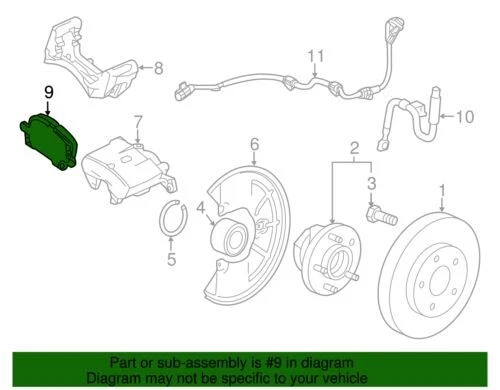Genuine GM 2011-2018 Buick Cadillac Chevrolet Front Disc Brake Pads 22799077 OEM - Изображение 3 из 3