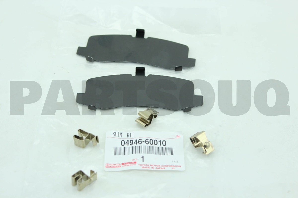 0494660010 Genuine Toyota SHIM KIT, ANTI SQUEAL(FOR REAR