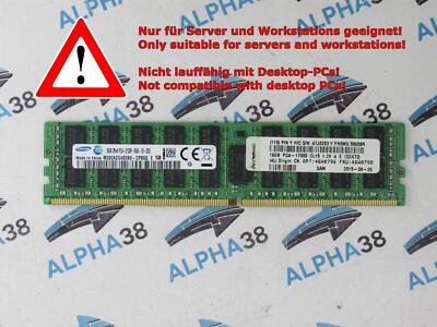 Memoria RAM 1x 16GB Kingston ECC REGISTERED DDR4 2133MHz Pc4 17000 Rdimm Kvr21r15d4 16 - Foto 5
