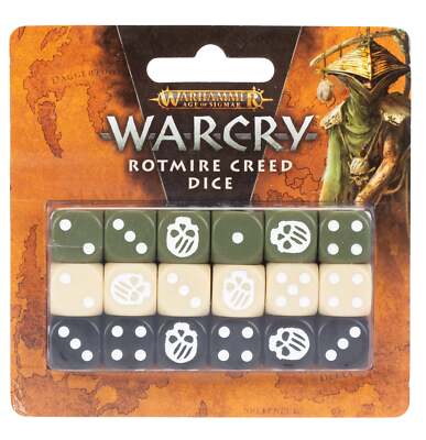 Warhammer Age of Sigmar Warcry Rotmire Creed Dice