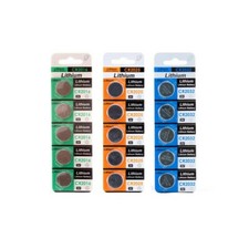 3packs CR2016 CR2025 CR2032 3V Lithium Cell Button Batteries 5PC/PK 
