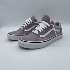Vans Old Skool Sneakers Mens 6.5 Womens 8 Lavender Canvas Suede Lace Up Low Tops