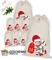 Weihnachtskalender Astronaut Adventskalender Zum BefüLlen 24 StoffsäCkchen