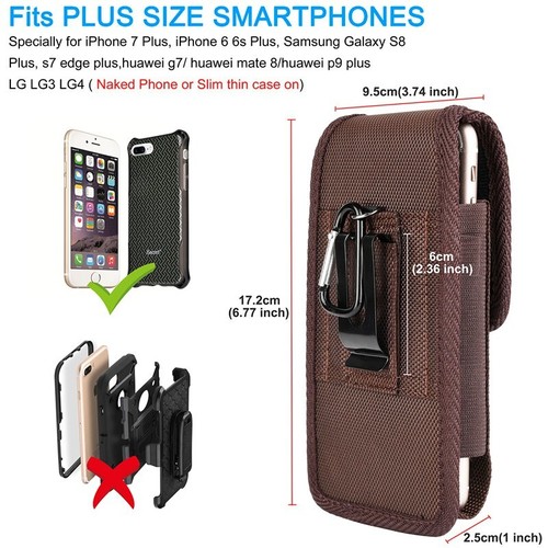 Universal Handy Tasche Hülle Gürtelclip Holster Taille Tragetasche für iPhone - Bild 11 von 13