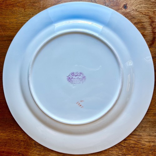 2x or 1x Antique 1843 Minton & Boyle China Salad Plate Hand Painted Floral_EUC - Picture 5 of 10