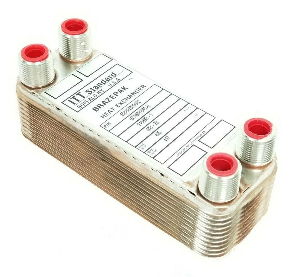 NEW ITT STANDARD 568602020002 BRAZEPAK HEAT EXCHANGER 155560VERBAL 946890-1  | eBay