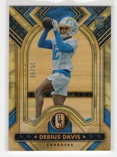 Derius Davis 2023 Panini Gold Standard Football Rookie Card /99 Chargers #131