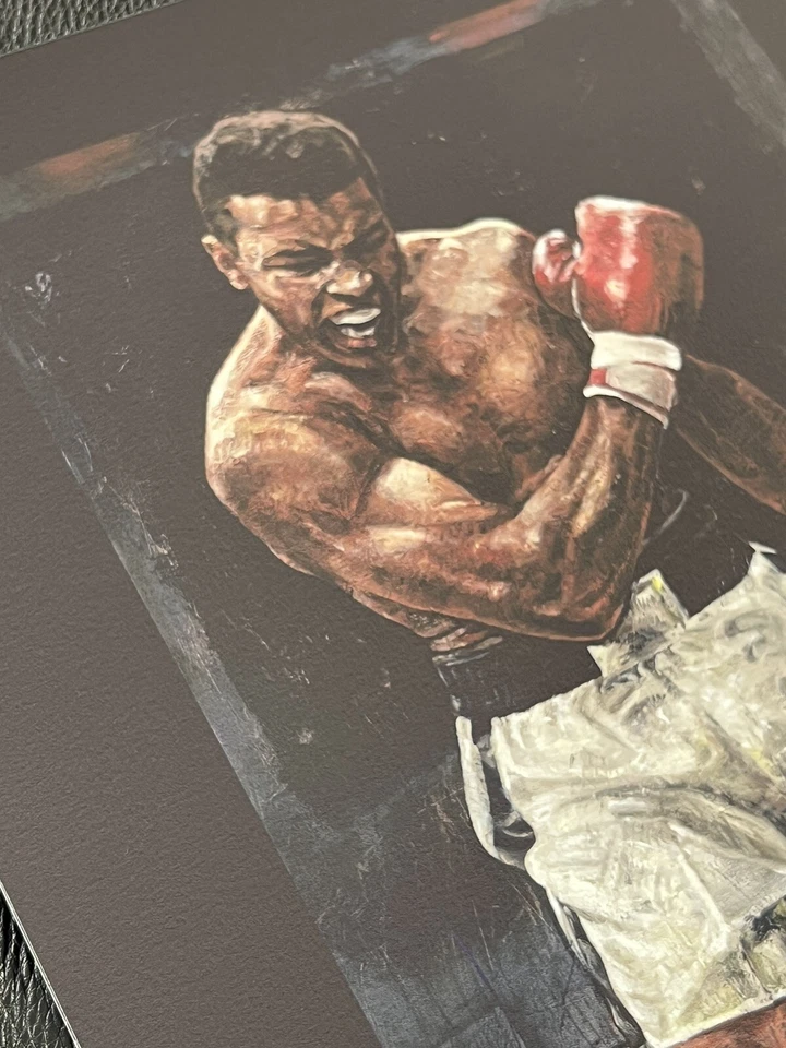 Impresión litográfica de Muhammad Ali Stephen Holland póster obra de arte 11x14 coleccionable Foto 4 de 4