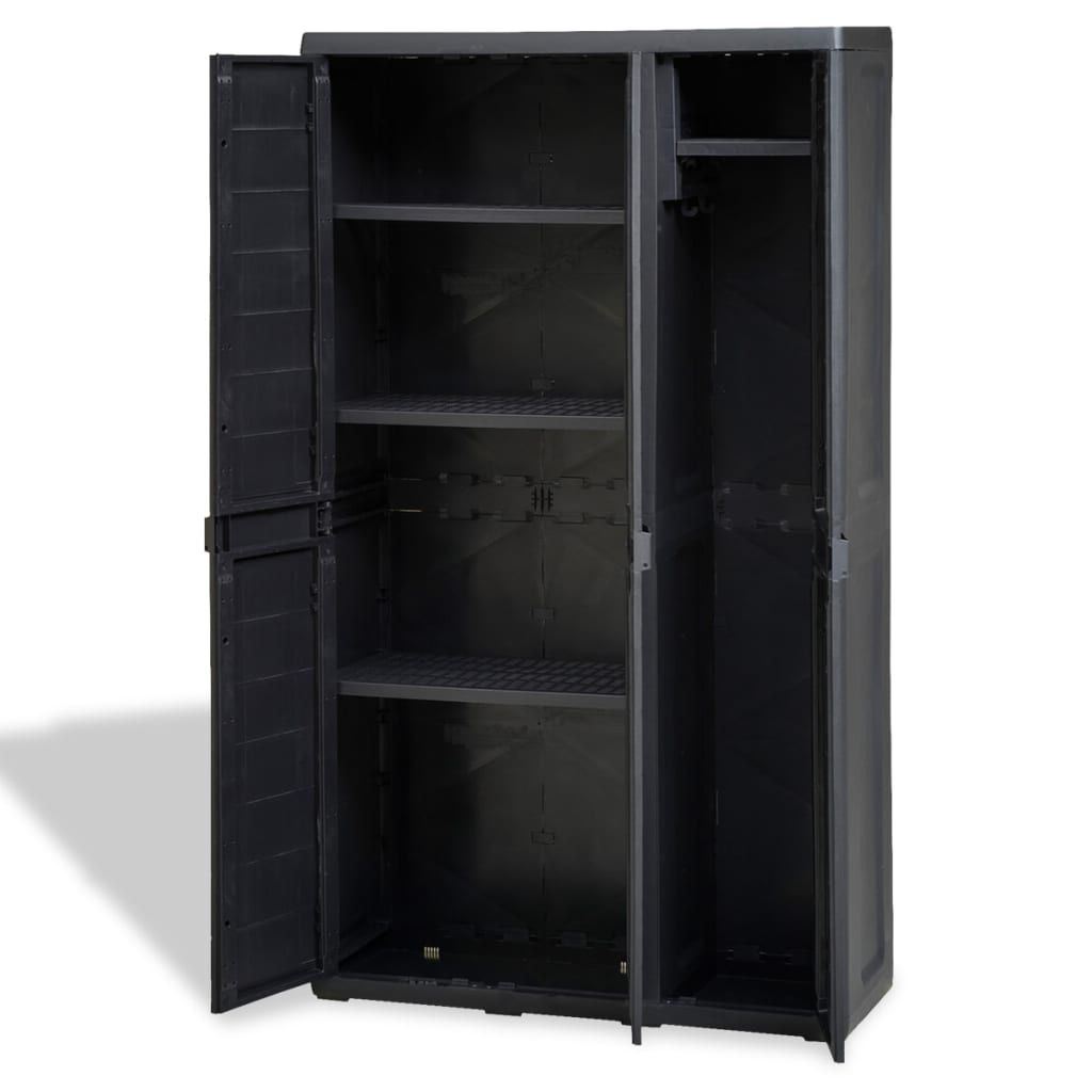 Outdoor Storage Weatherproof Plastic 2 Door Organizer Garden