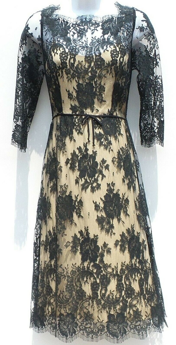 knee length dresses for ladies Oh Polly Lace Square Neck Ruched Maxi Dress in Black main image 0