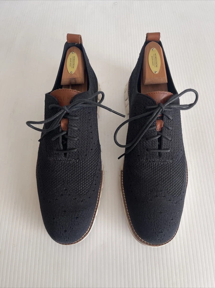 Cole Haan Zerogrand Stitchlite Wingtip Oxford C24948 Black Knit