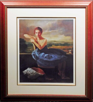 Bruno Di Maio ''The Key'' Custom Framed ballet dancer Hand Signed Make an offer!