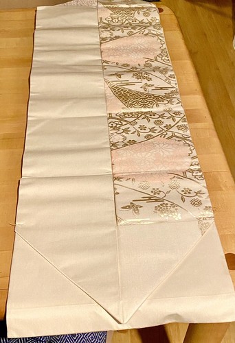 NEW- Japanese Kimono Fukuro-obi. Beautiful woven silk kimono sash from Japan. - Picture 5 of 5