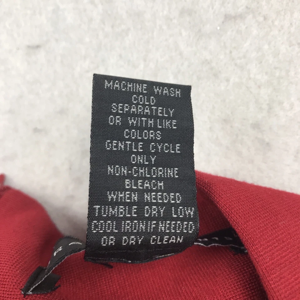 Grace Elements Skirt Womens 10 Red Back Slit Zip Knee Length - Image 3 of 4