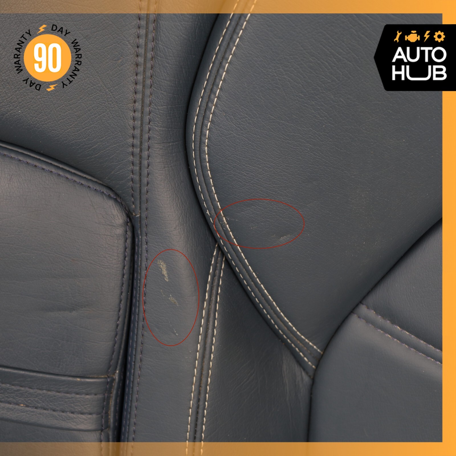 13-18 Maserati GranTurismo M145 S Rear Upper Top Seat Cushion Blue OEM