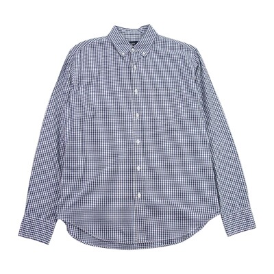 J Crew Hemd Herren Medium Blau Weiß Micro Check Langarm Button Down J.Crew