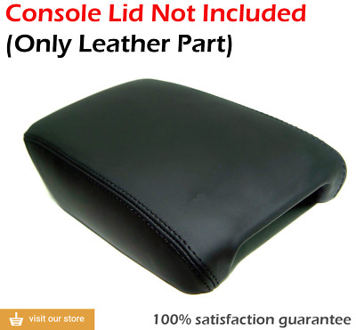 Black Synthetic Leather Armrest Cover For 1999-2003 Acura TL Center Console - Pieliz Brand