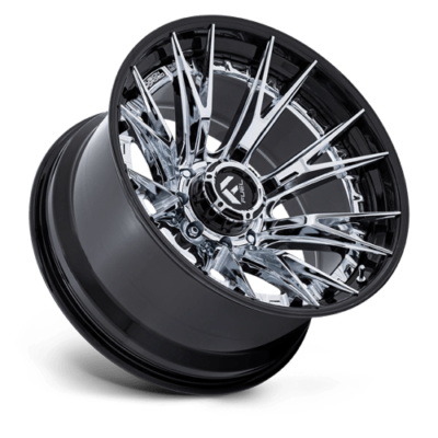 Fuel 1PC FC402 CATALYST 20X9 8X180 1mm Chrome With Gloss Black Lip