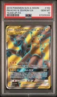 2019 POKEMON SUN & MOON TEAM UP #162 FULL ART/PIKACHU & ZEKROM GX PSA 10