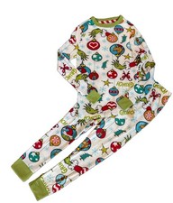 Kids The GRINCH Dr Seuss Tight Fit Pajamas Size 6 NWT