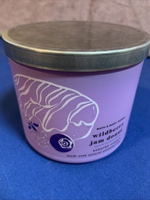 Bath & Body Works WILDBERRY JAM DONUT 3 Wick Large Candle 14.5 oz each