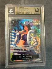 Ms. All Sunday OP14-084 SR Alt Art English BGS 9.5, same as PSA 10