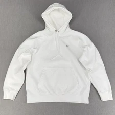 Nike Sportswear Bright White L Tall LT Solo Swoosh Heavyweight Hoodie Essentials