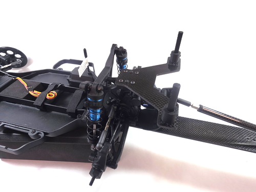 DR10 Carbon Fiber Extended Rear Body Mount - Picture 4 of 5