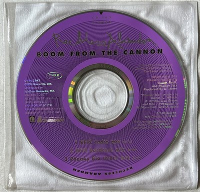 Reckless Abanden - Boom From The Cannon Open CD Single Disc Only 1993 Cush