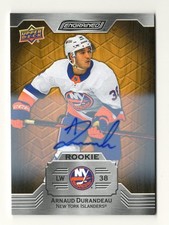 2023-24 UD Engrained Arnaud Durandeau Oak Rookie Auto
