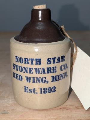 #ad #ad Red Wing Stoneware Collectors Society 1992 Commemorative North Star Jug Mini $30.00