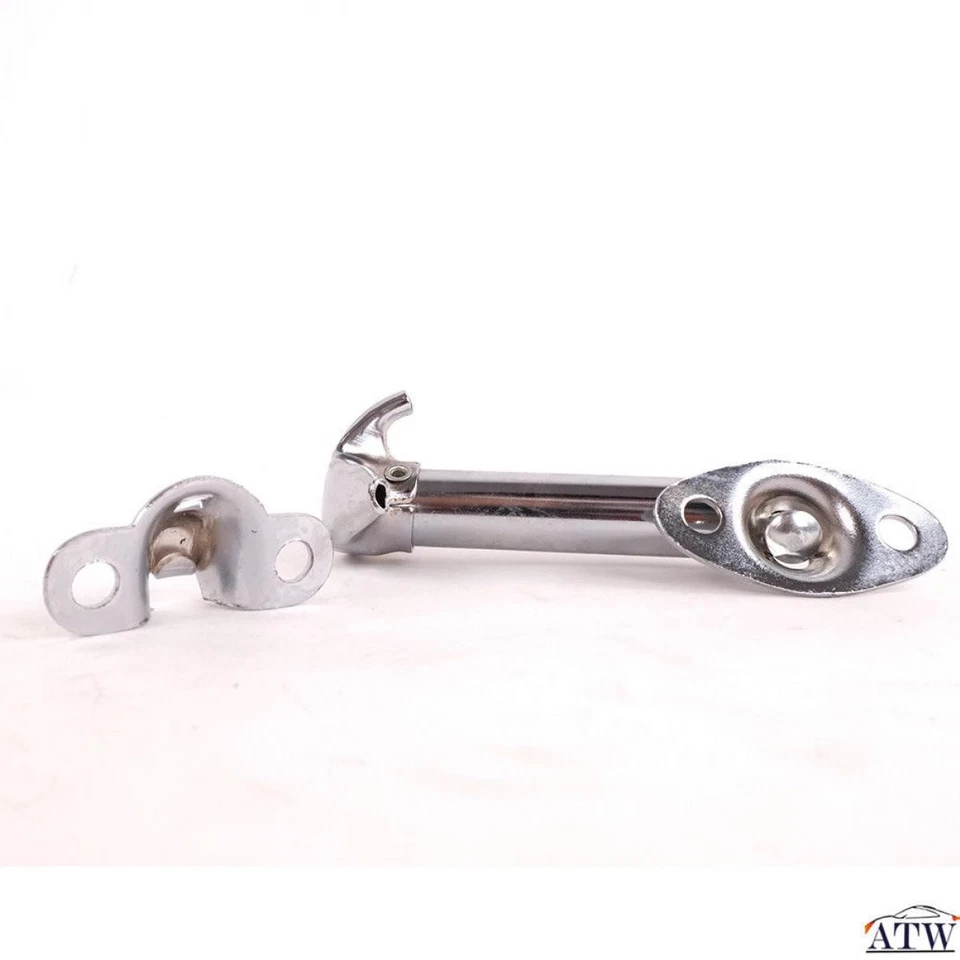 Pestillo de capó cromado 2 piezas apto para Jeep Cj Cj5 Cj7 Cj8 Yj 1955-95 Foto 4 de 4