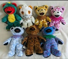 Grateful Dead Dead Bear Plush 7 Piece Set Brand Grateful Dead