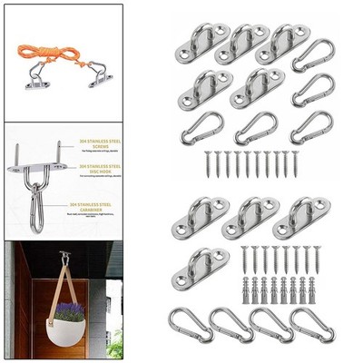 Pad Eye Plate Solid Karabinerhaken für Decking Rope Fitting Camping Yoga