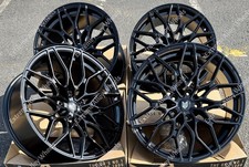 20" Black FX9 Alloy Wheels Fits Audi R8 Spyder + Roadster 5x112 Wr