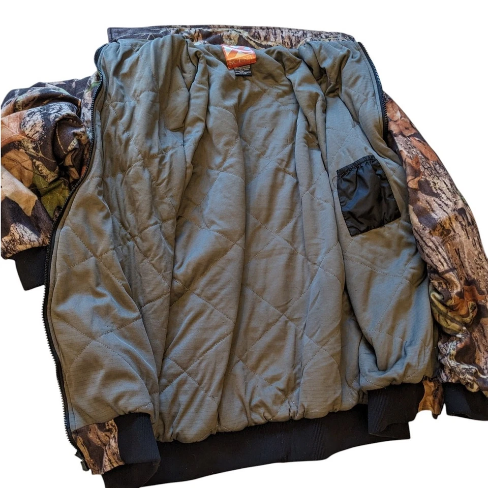 ScentLok XSCENT Realtree Camo Hunting Jacket Mens Large Insulated Zip Hunting - Image 4 of 4