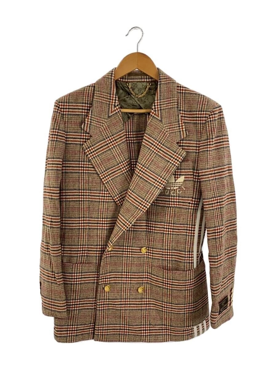 GUCCI Giacca Sartoriale 46 Lana BEG Check 691430