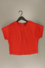✨ Mango Kurzarmbluse Regular Bluse für Damen Gr. 32, XS rot aus Polyester ✨